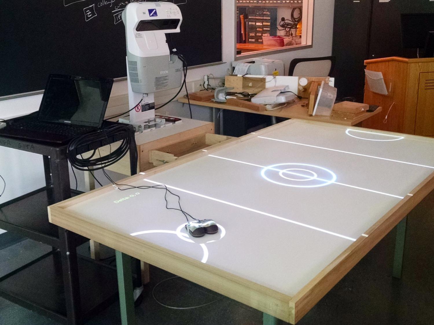 Michael Bianco virtual air hockey table