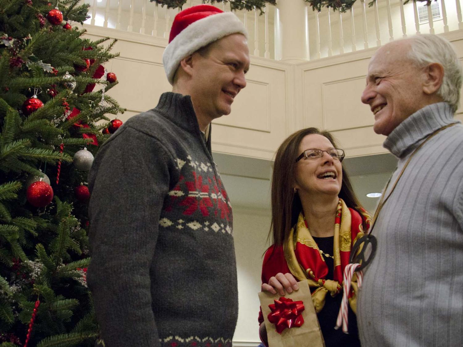 From left, Penn State professors Darrell Velegol, Kathryn Jablokow and Jack Matson