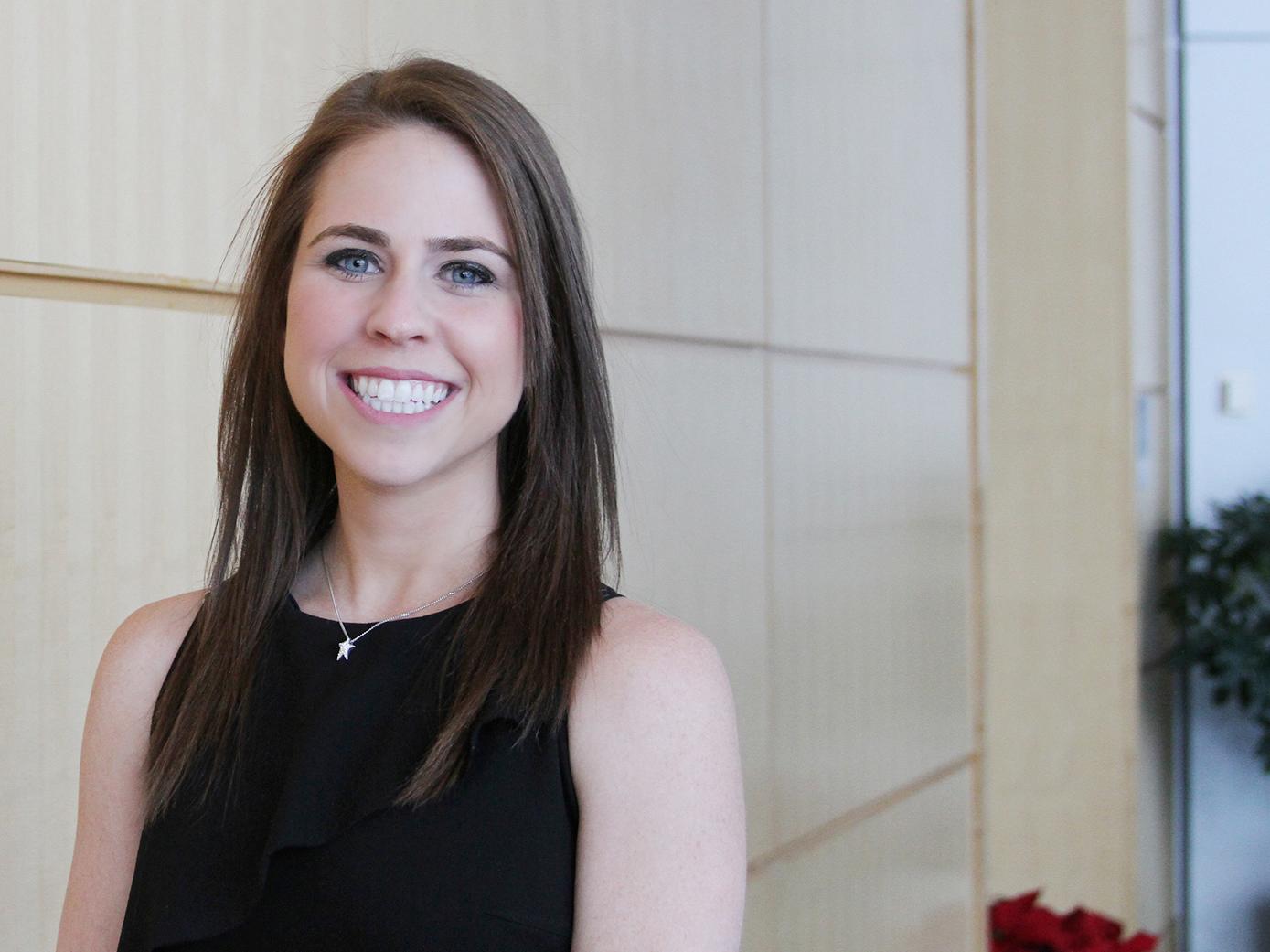 Smeal's fall 2016 student marshal, Holly Lamp.