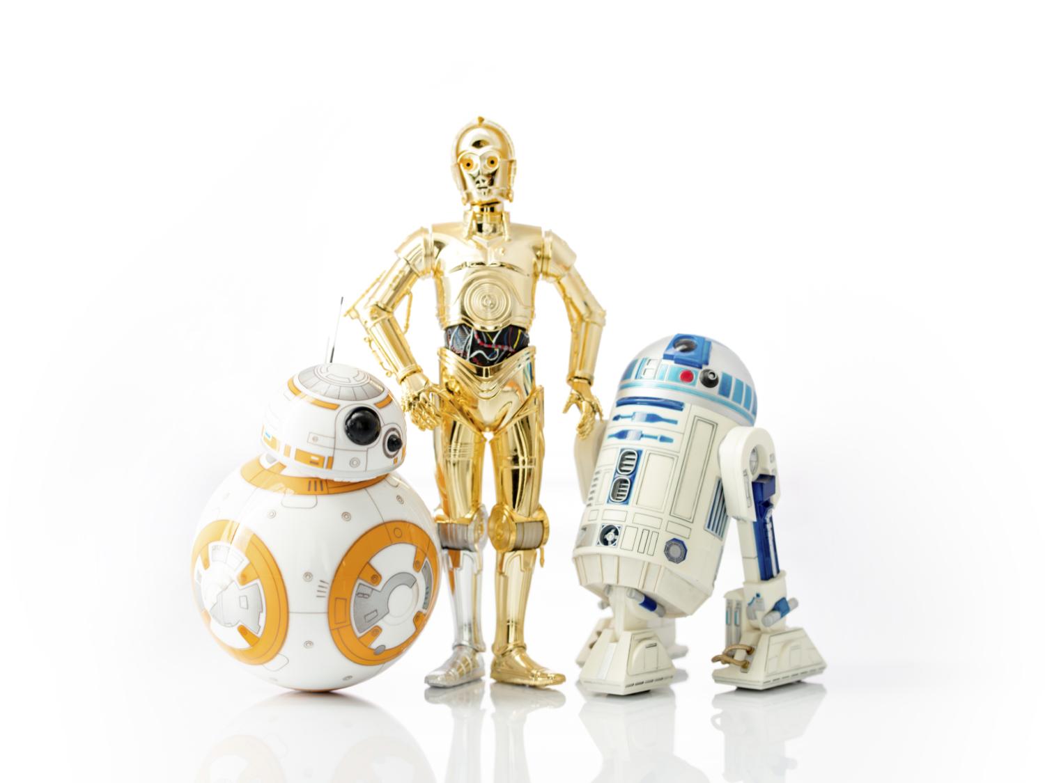 BB8, R2D2 and CP3O