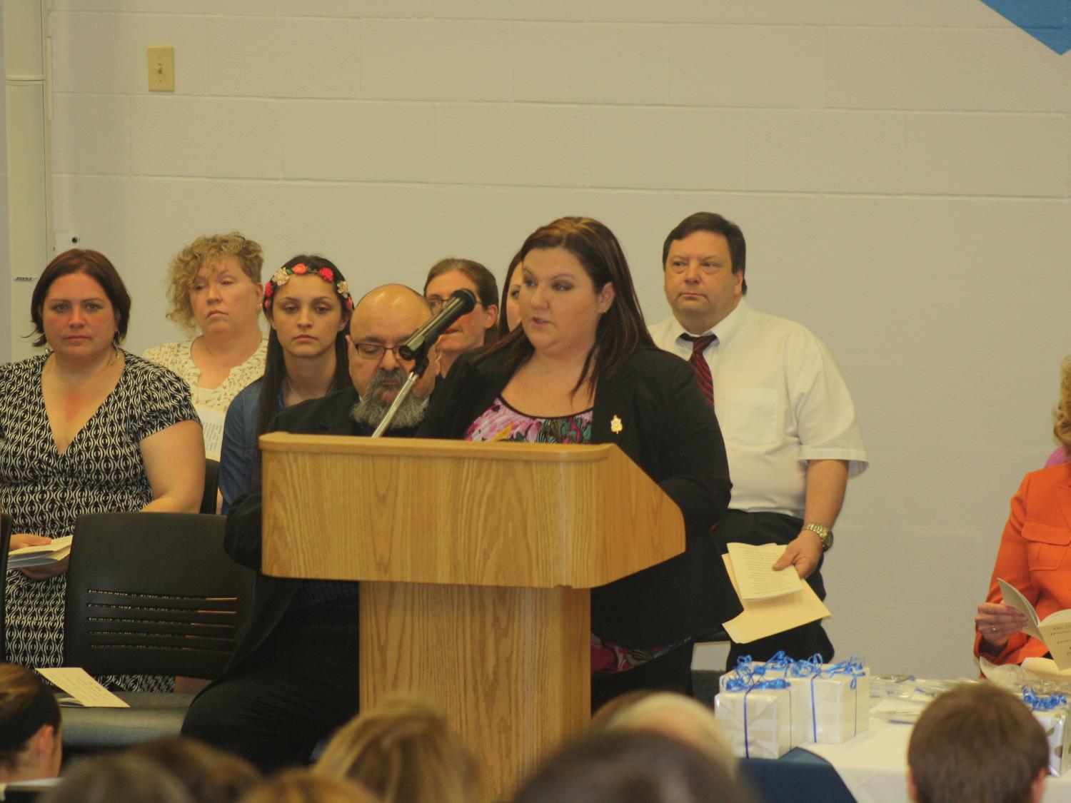 Delta Mu Sigma Co-Chair Tawnya Cordwell.