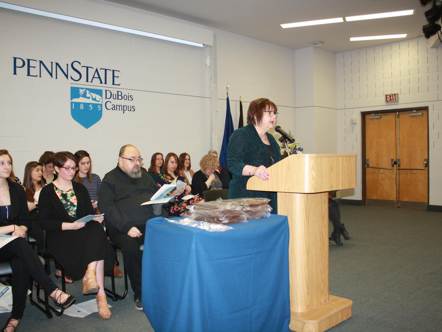 Associate Professor Mary Mino offered a greeting
