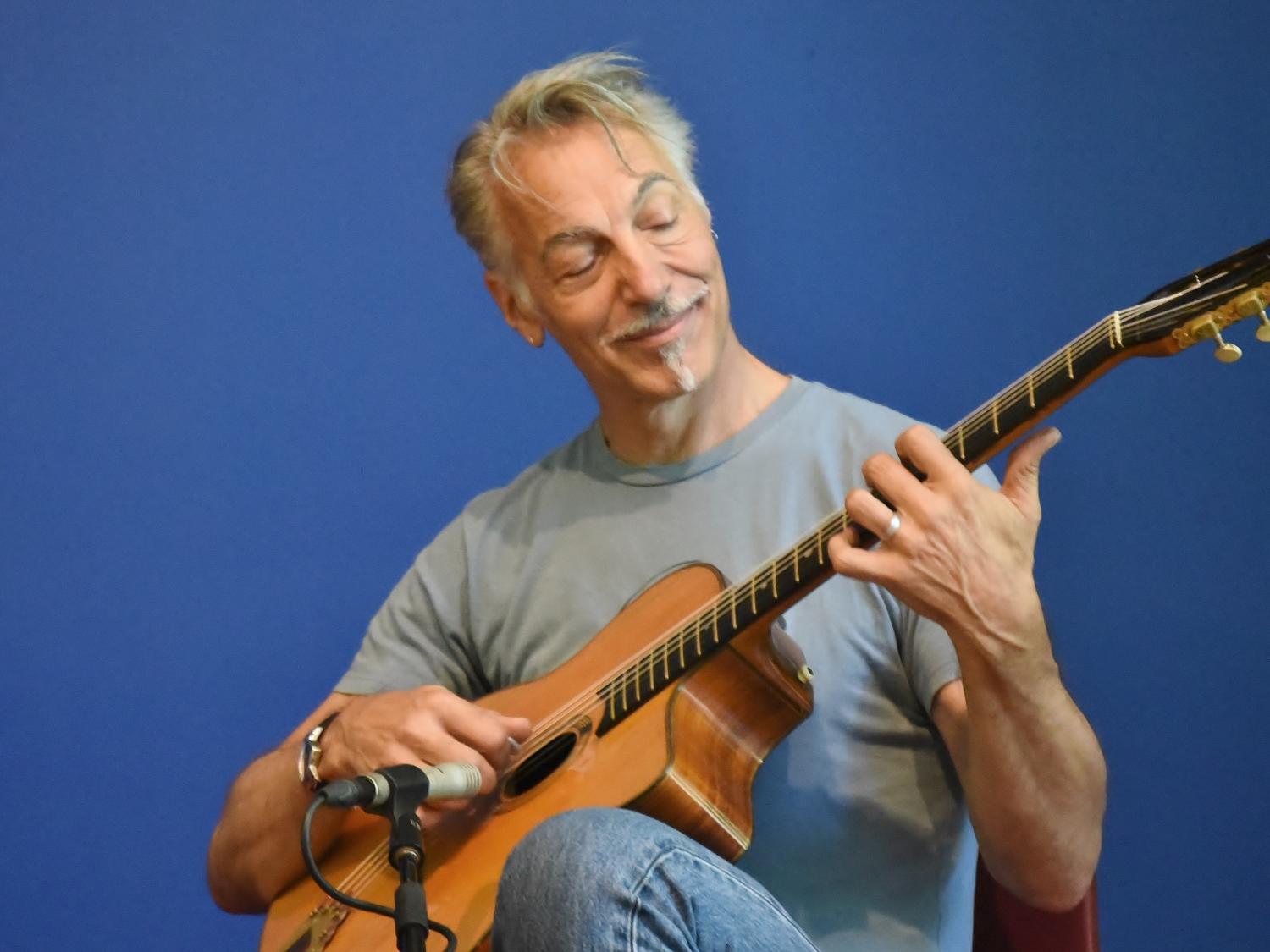 A musician performs during Music at Noon: The Logan Series at Penn State Behrend.
