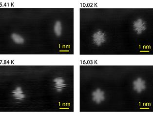 Scanning-tunneling microscope images of dibutyl sulfide molecule