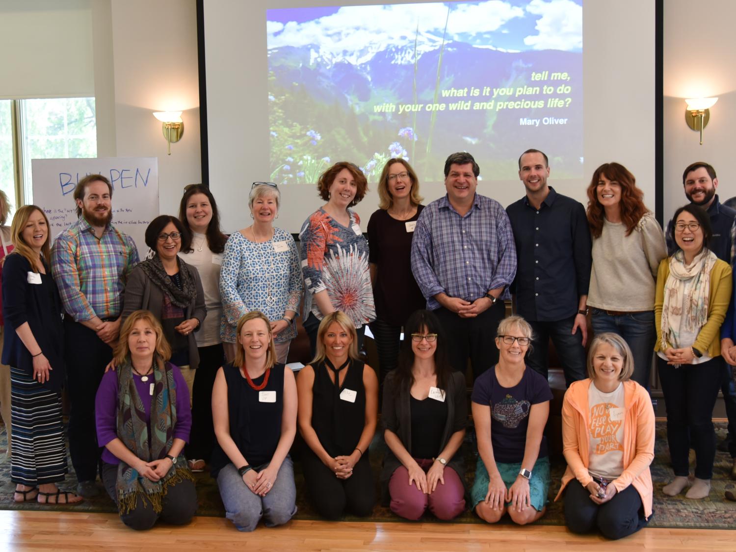 Educators from 7 Penn State campuses and the University of Virginia attend the 2019 Human Flourishing Summer Teaching Institute