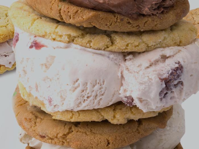 Ice cream cookie sandwich