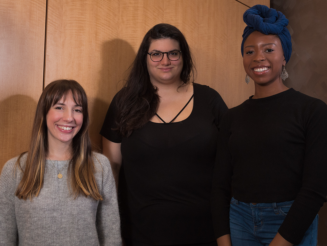 Sofia Roitman, Mallory Molina, and Bianka Onwumbiko (l–r)