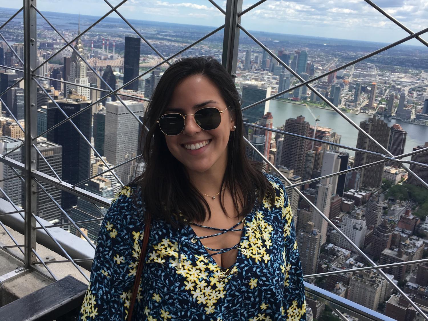 Mále Reguero at the Empire State Building 