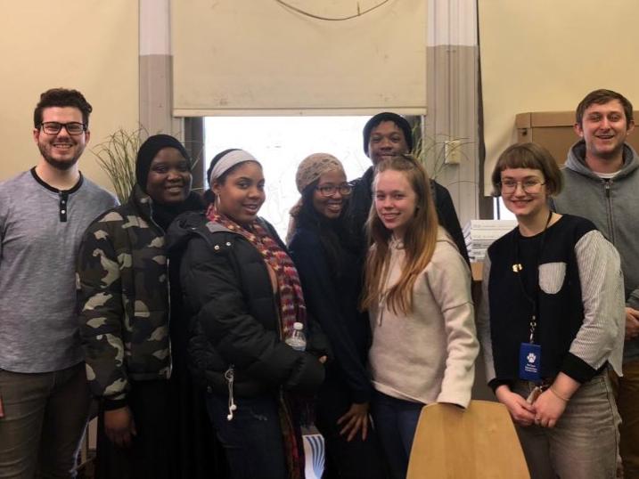 Penn State Brandywine students at the Alexander K. McClure Elementary School in North Philadelphia.