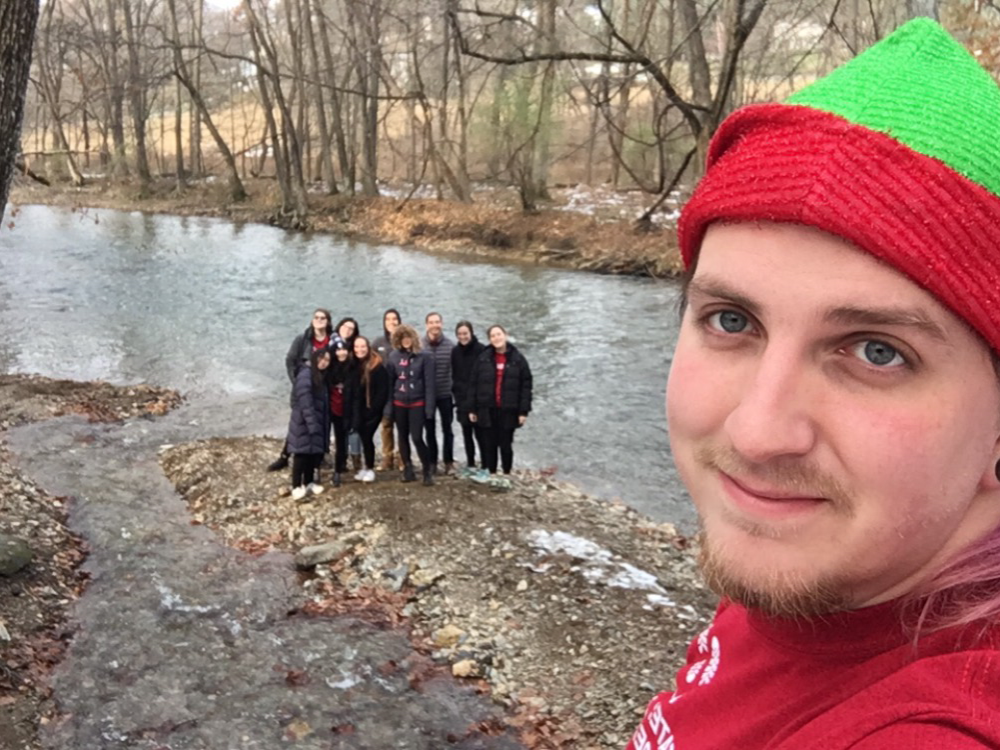 Kyle Kowal and his cohort of Penn State students during an alternative break trip