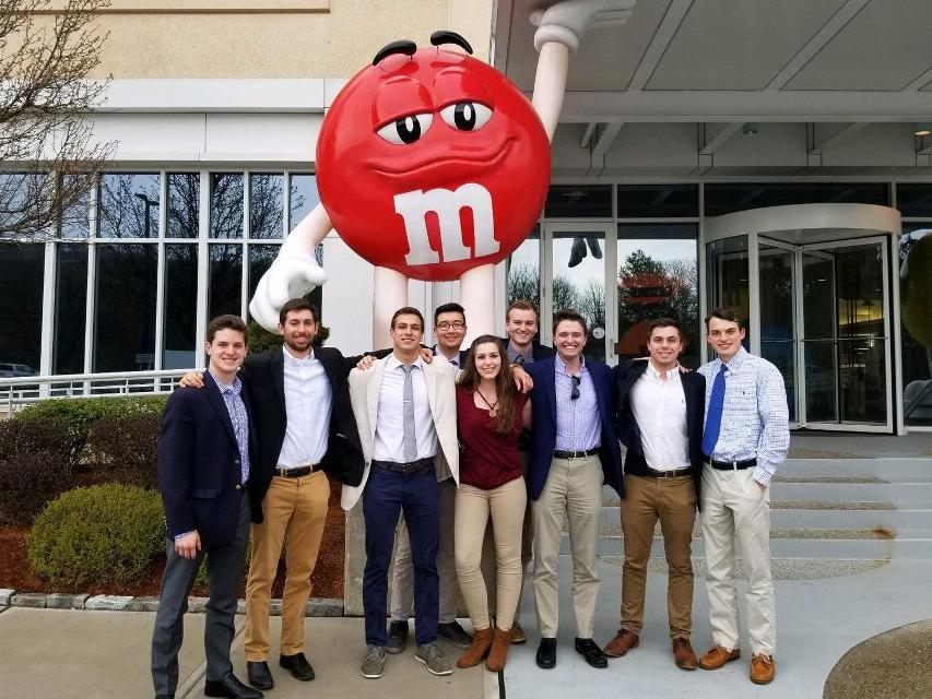 Weather Risk Management Club visits Mars candy 