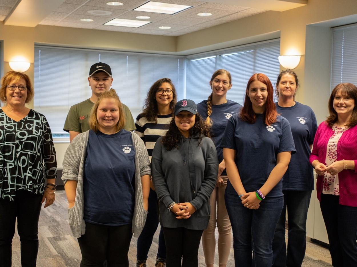 Penn State New Kensington Healthy Ambassadors stand for photo