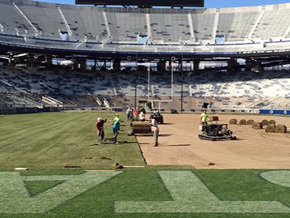 Crews working on Beaver Stadium grounds