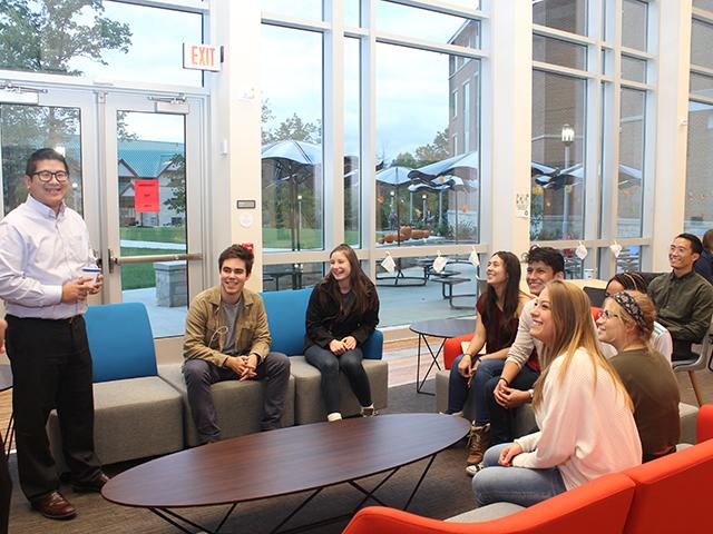 Global Boarders event in Trippe Hall 