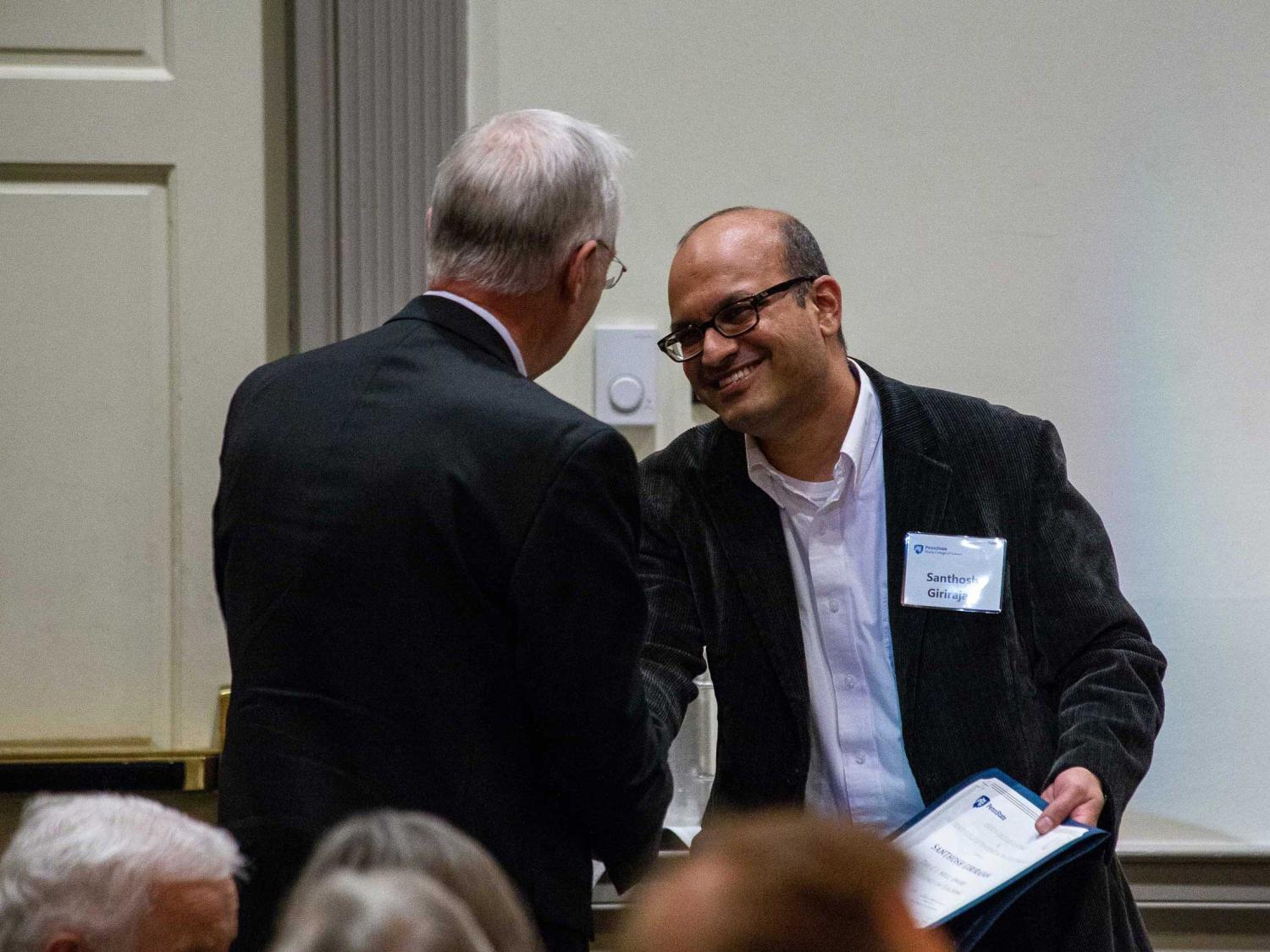 Santhosh Girirajan receives award