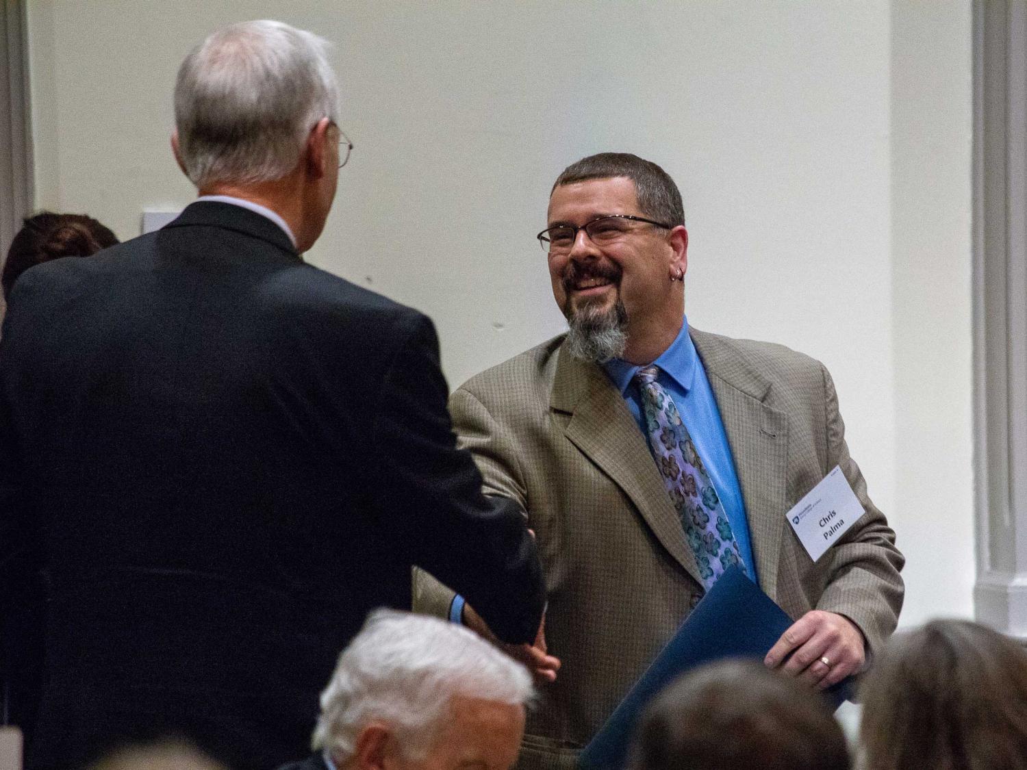 Chris Palma receives award