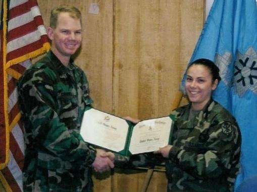 Markey and another member of the military