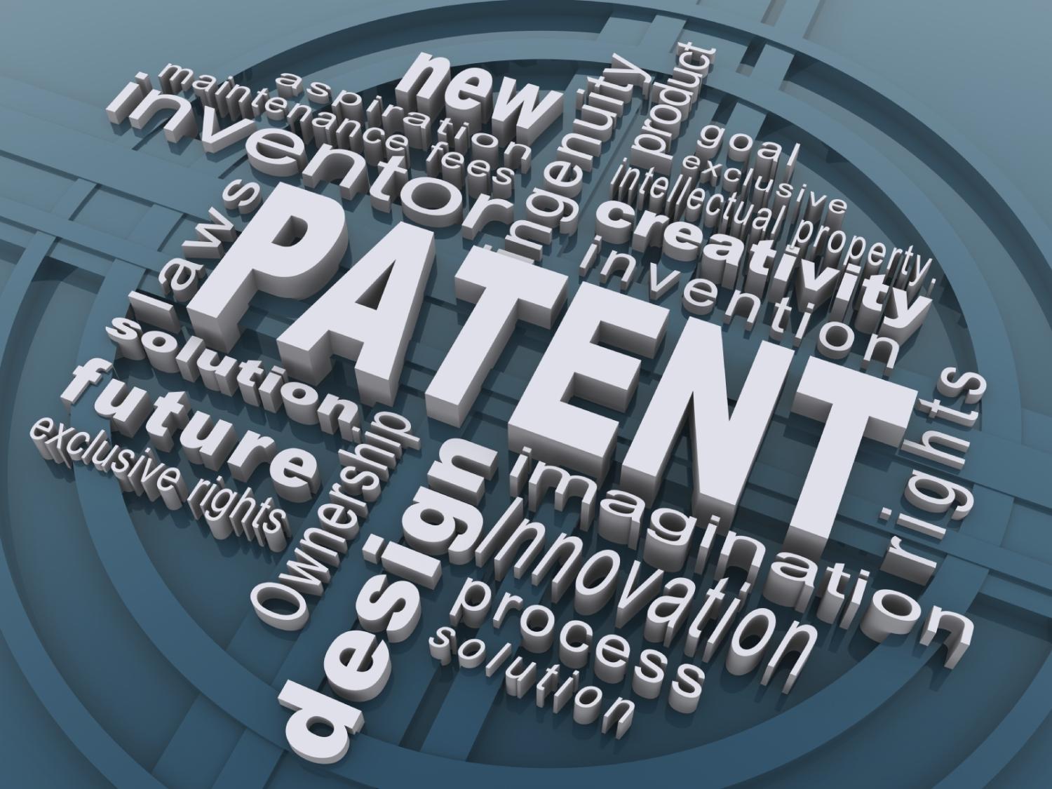 word cloud with patent