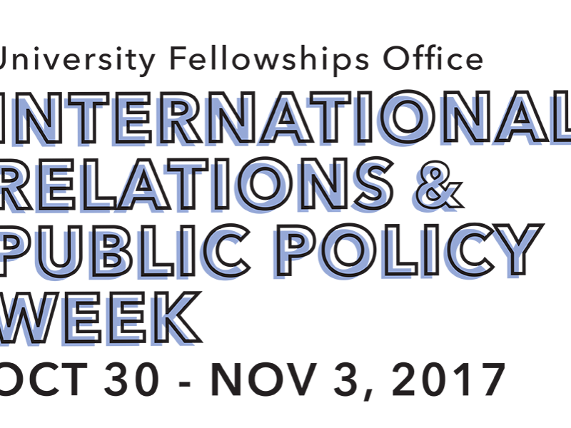 International Relations and Public Policy Week