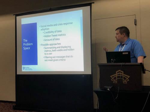 Shane Halse presents his research