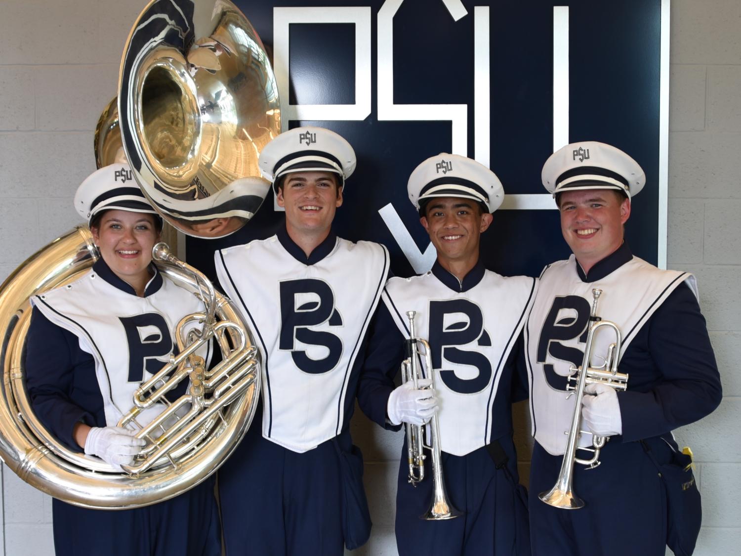 IST students in the Blue Band