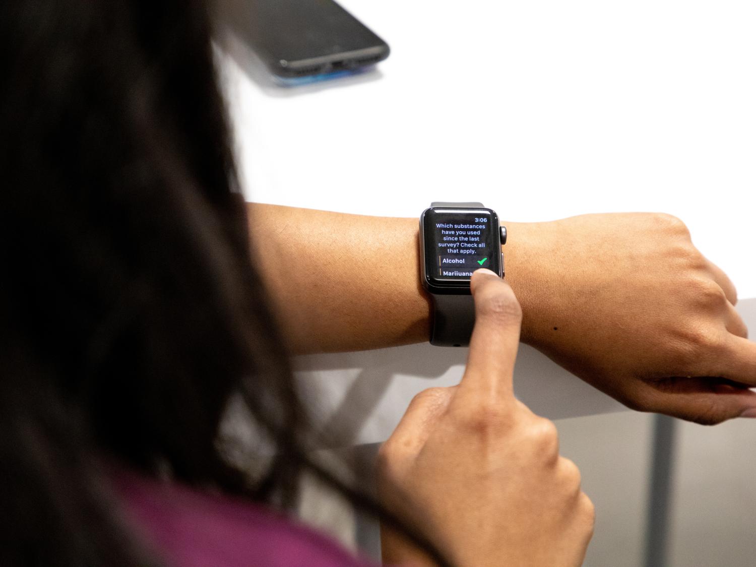 Apple Watch substance co-use