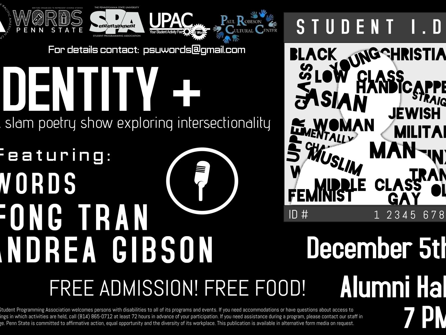 Identity+ poster for Dec. 5 event