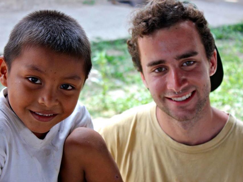 portrait of Stephen Zimmerer with a child