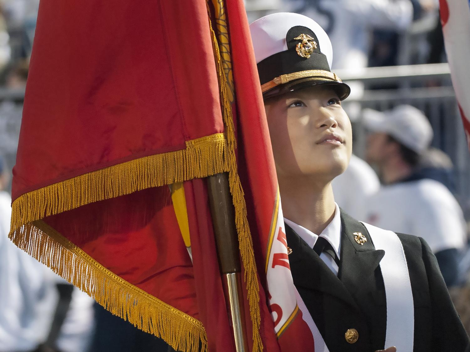 Navy ROTC color guard