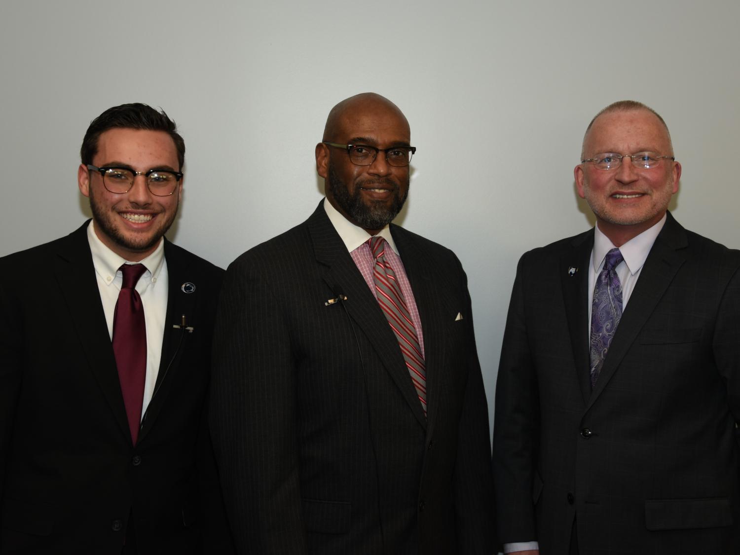 From left to right: David D’Antonio, Dr. Quintin B. Bullock, and Dr. Charles Patrick