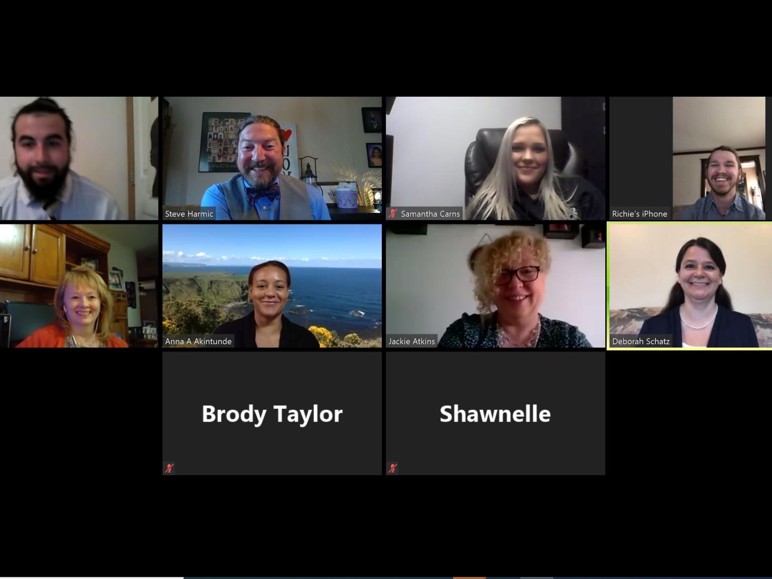 Faculty and staff members offered virtual mock interviews for students, helping them to prepare to launch their careers. 