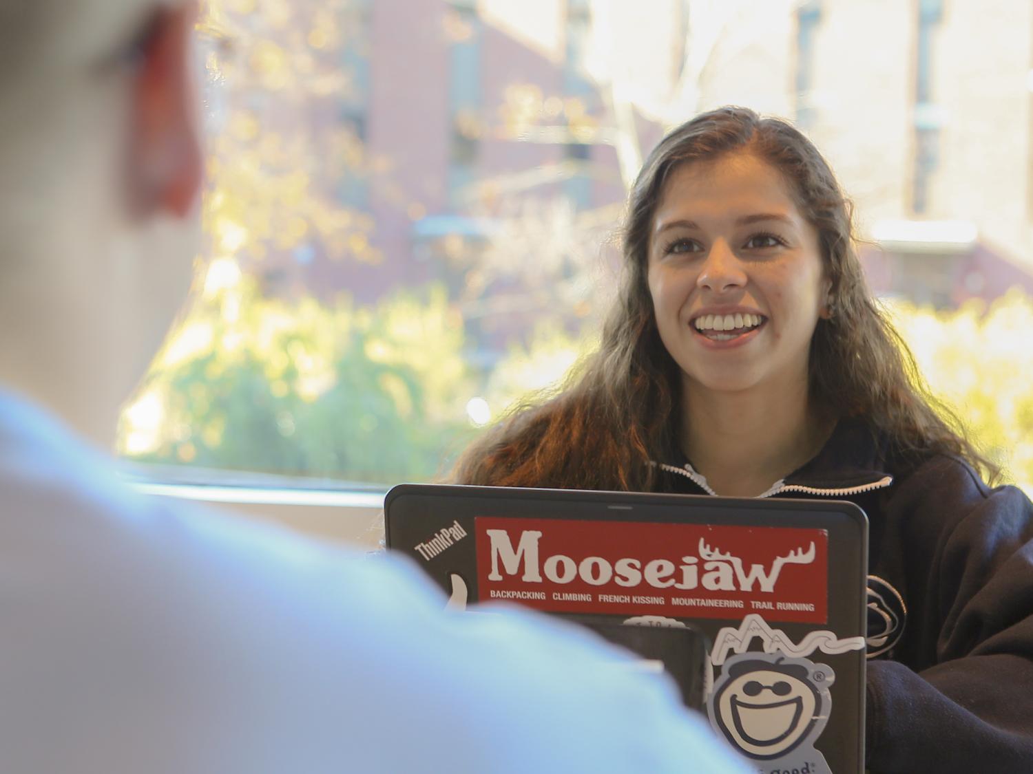 Undergraduate student Jackie Sanchez has never had difficulty taking on leadership roles.