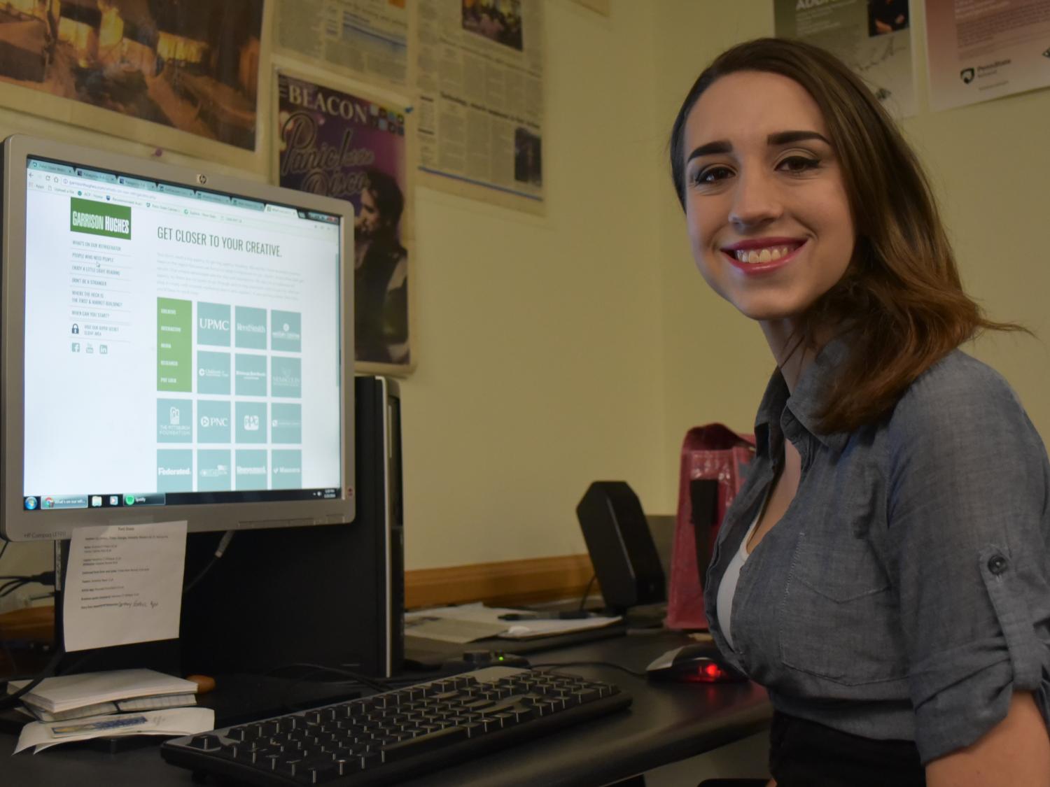 Jacqueline DuMont, a senior Communication major at Penn State Behrend, pictured.