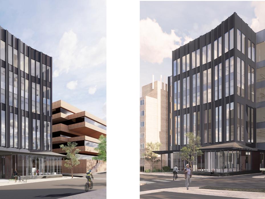 Architect's rendering of James Building replacement