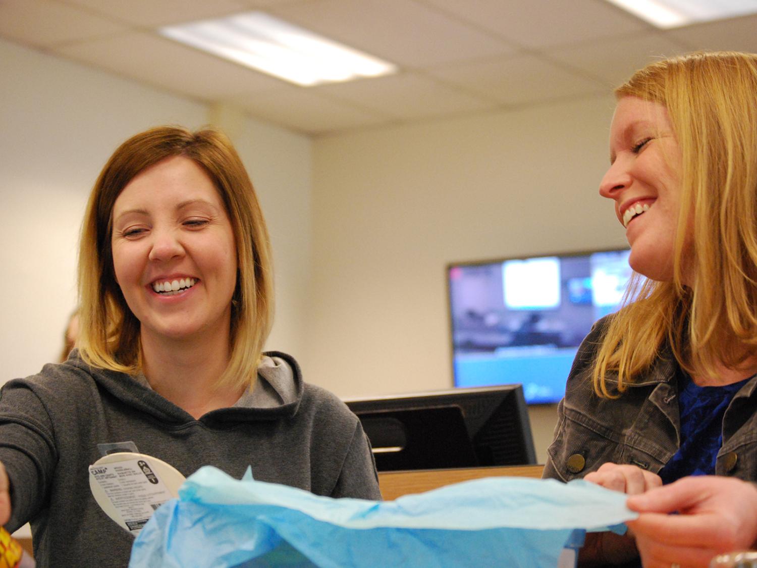 Students making Jared Boxes