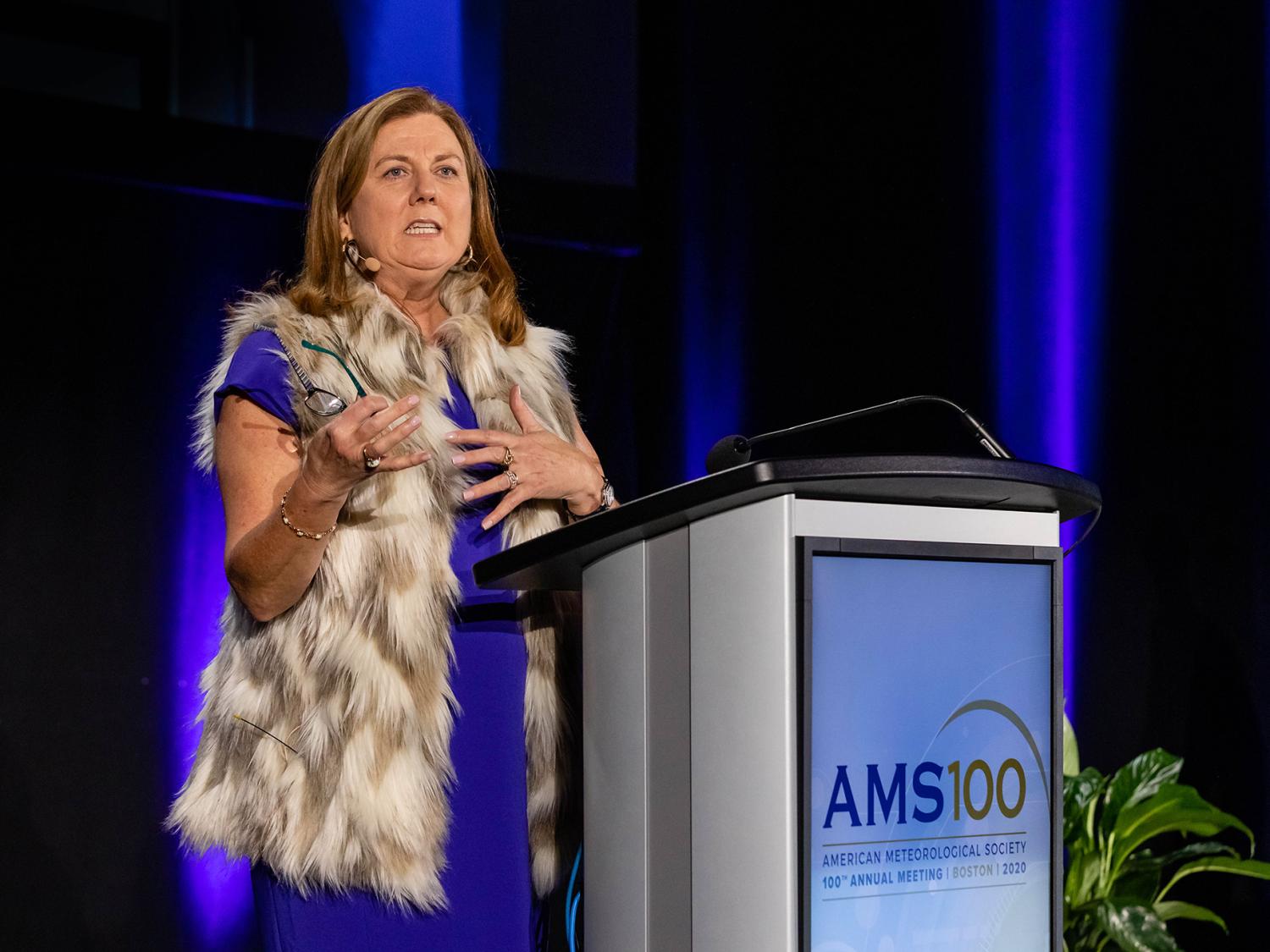 As president, Jenni Evans oversaw the 100th year of American Meteorological Society.
