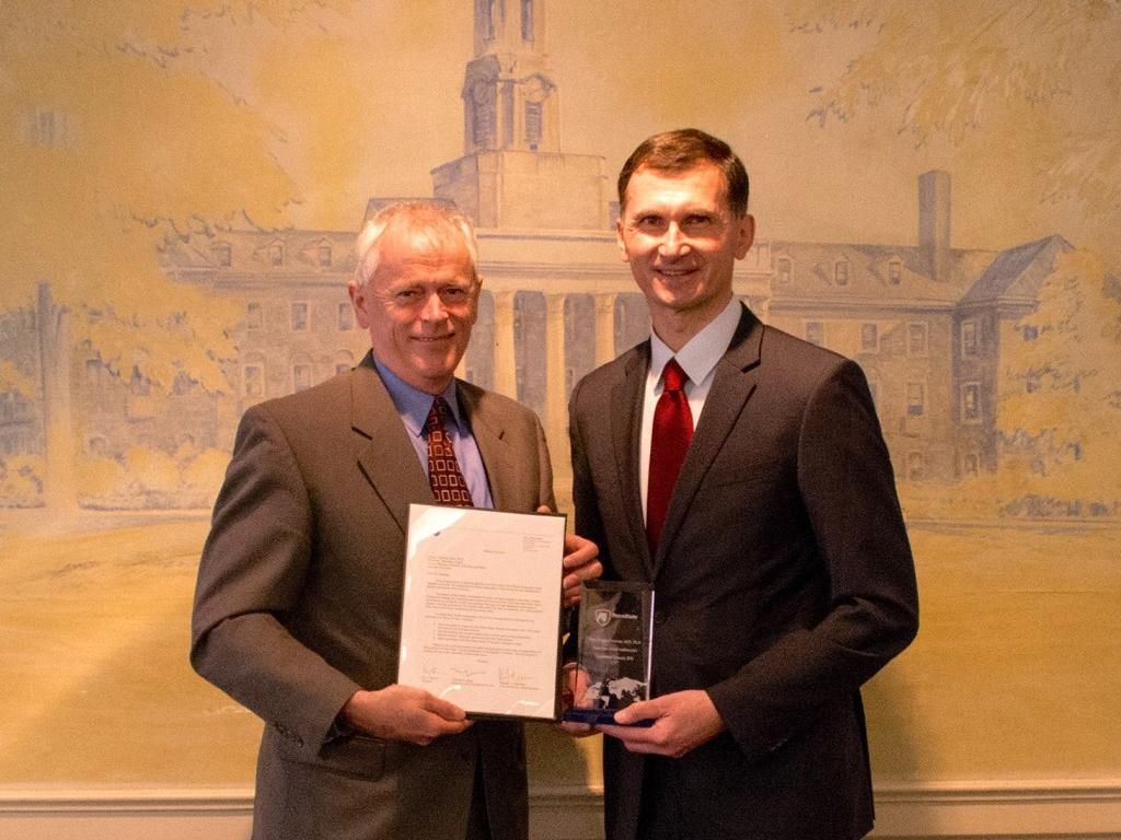 Provost Jones awards Dragan Primorac