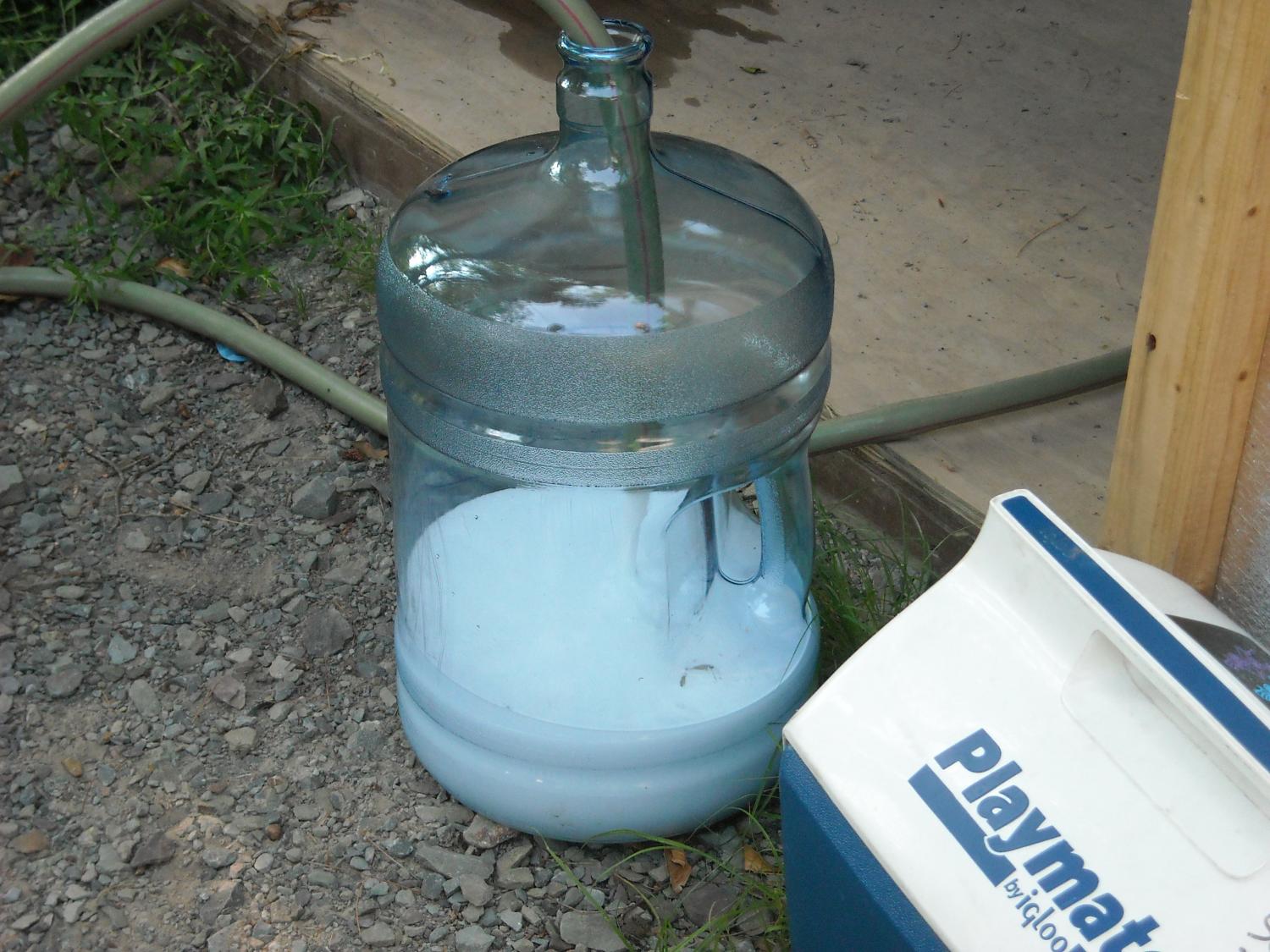 foam in carboy