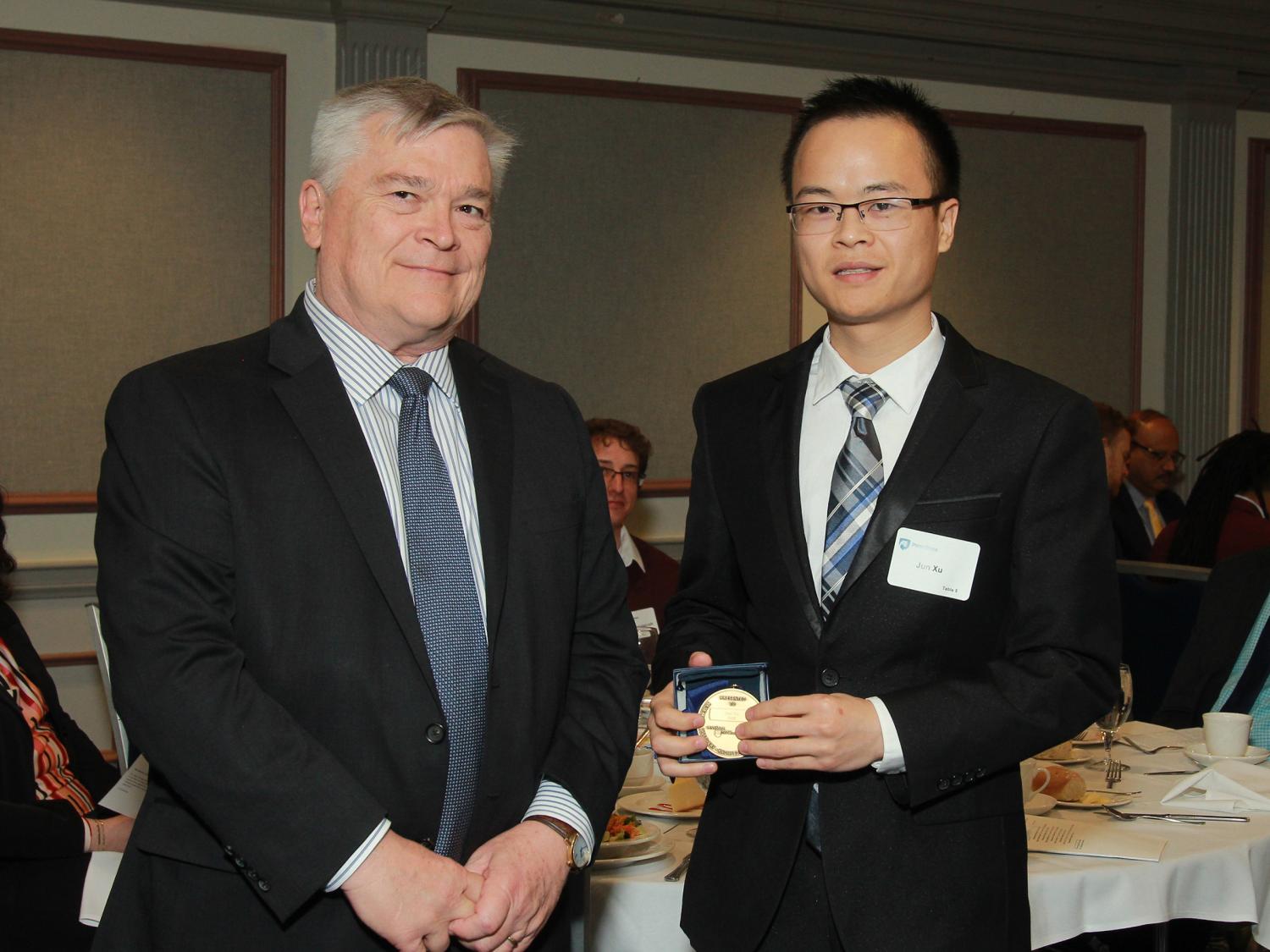 Jun Xu and Dr. Barron