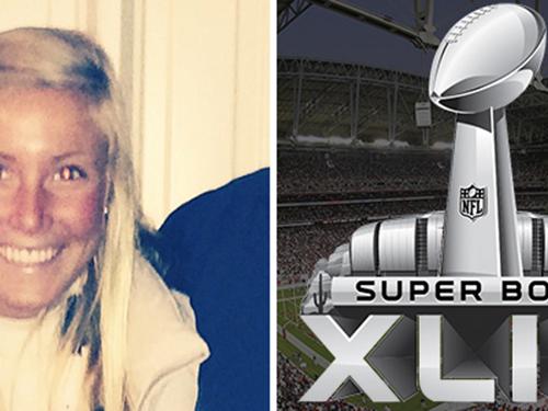 Katie Karsh at Super Bowl
