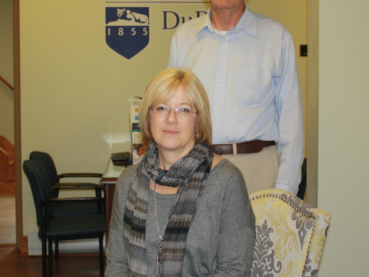 Donor Ross Kester with Mary Ruth Wilson.