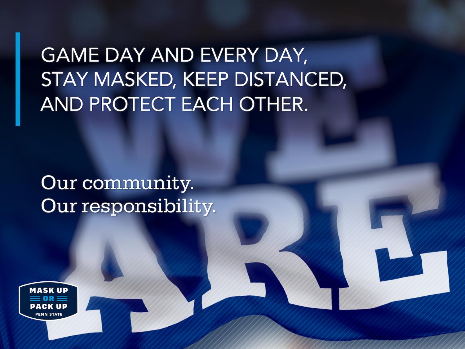 Game day masking graphic