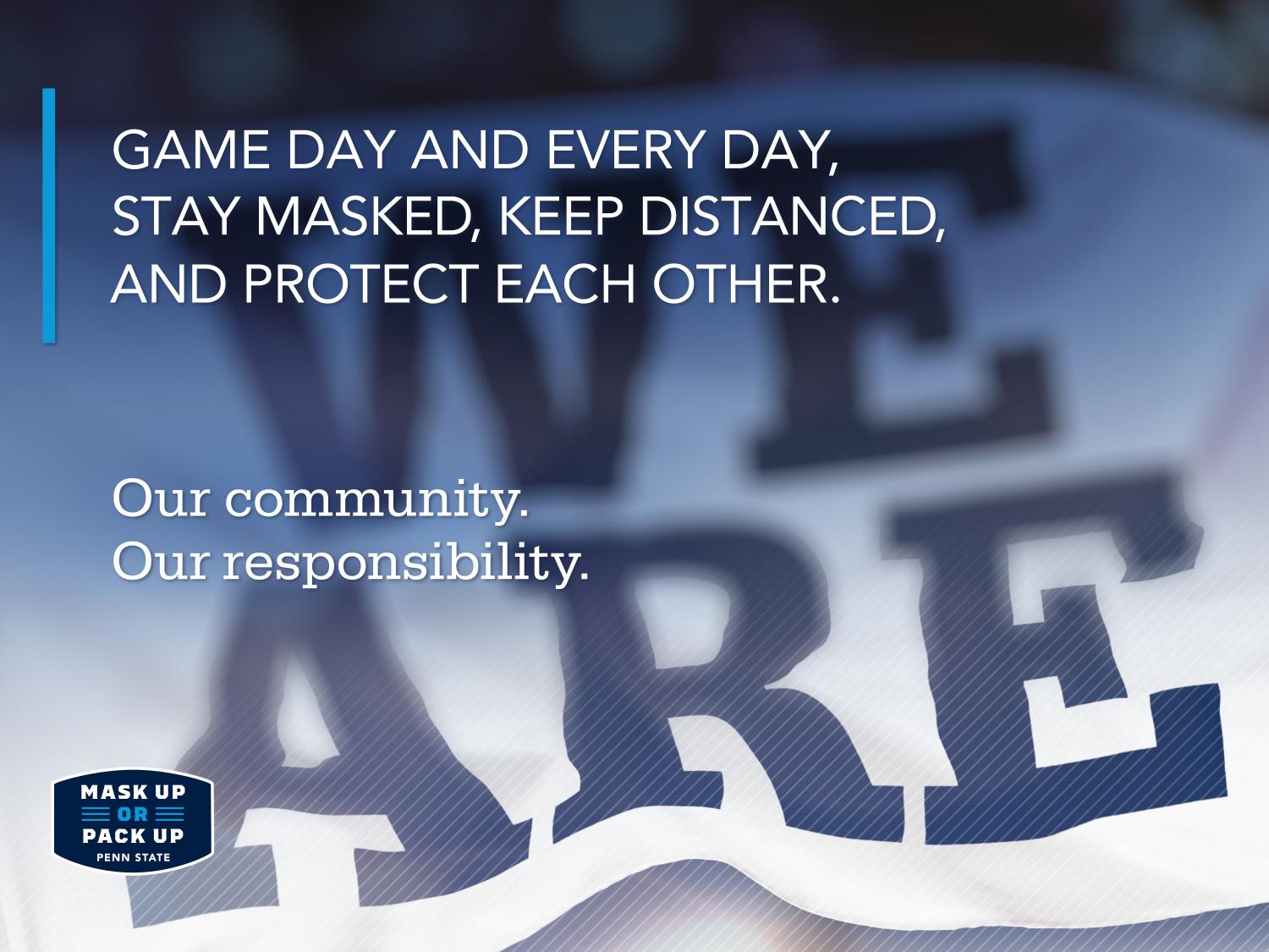 Game day masking graphic