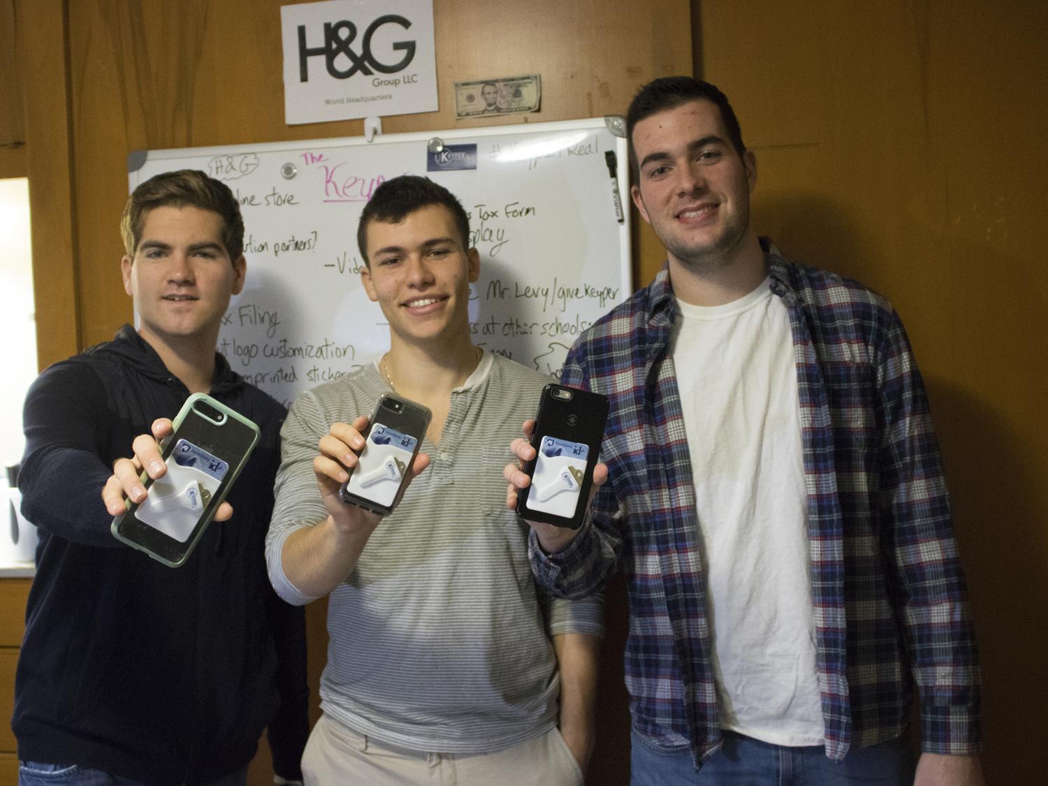 Penn State students and Keyper inventors Jacob Halbert, Ezra Gershanok, Aaron Glatter