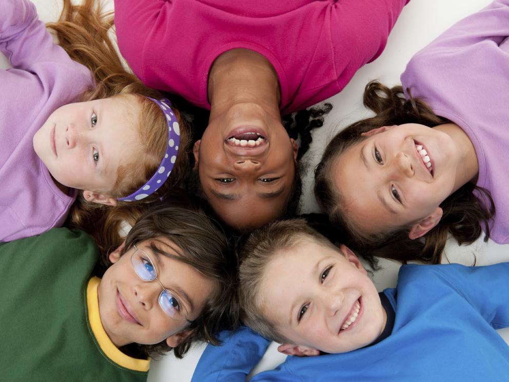 Group of kindergarten-aged children