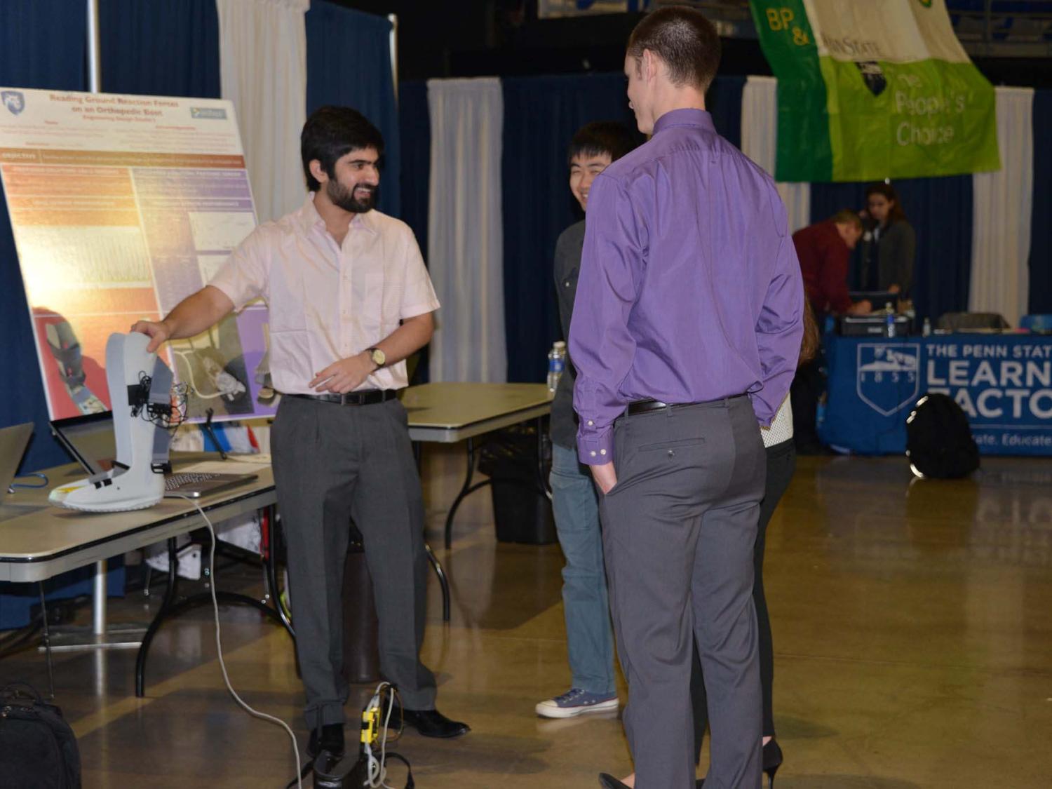 Student group at Engineering Design Showcase
