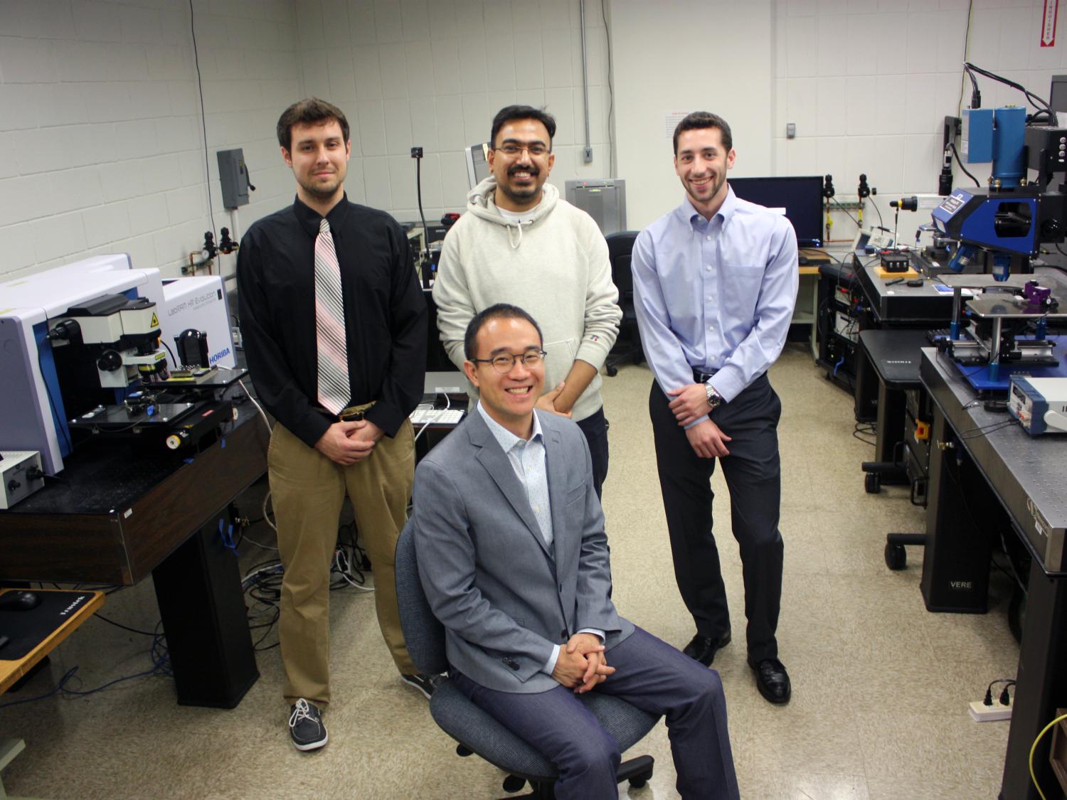 Professor Sukwon Choi and his lab staff in the Thermal Characterization Laboratory 