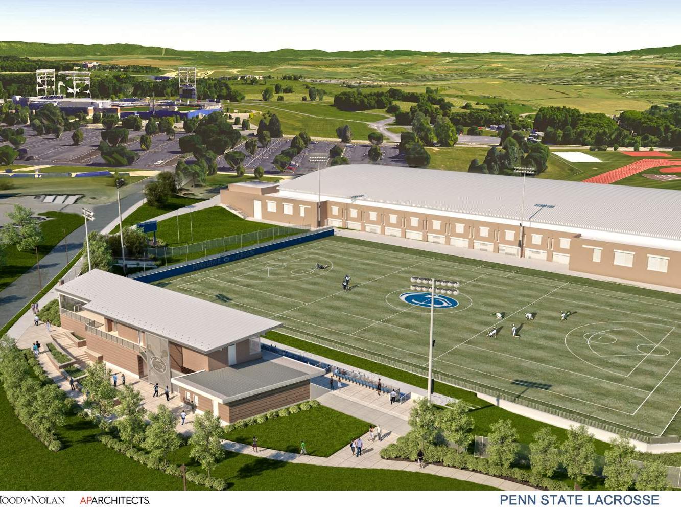 Artist's rendering of Panzer Stadium from the air