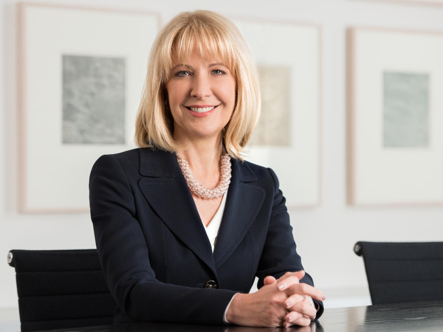 A photo of Lara Warner from Credit Suisse.