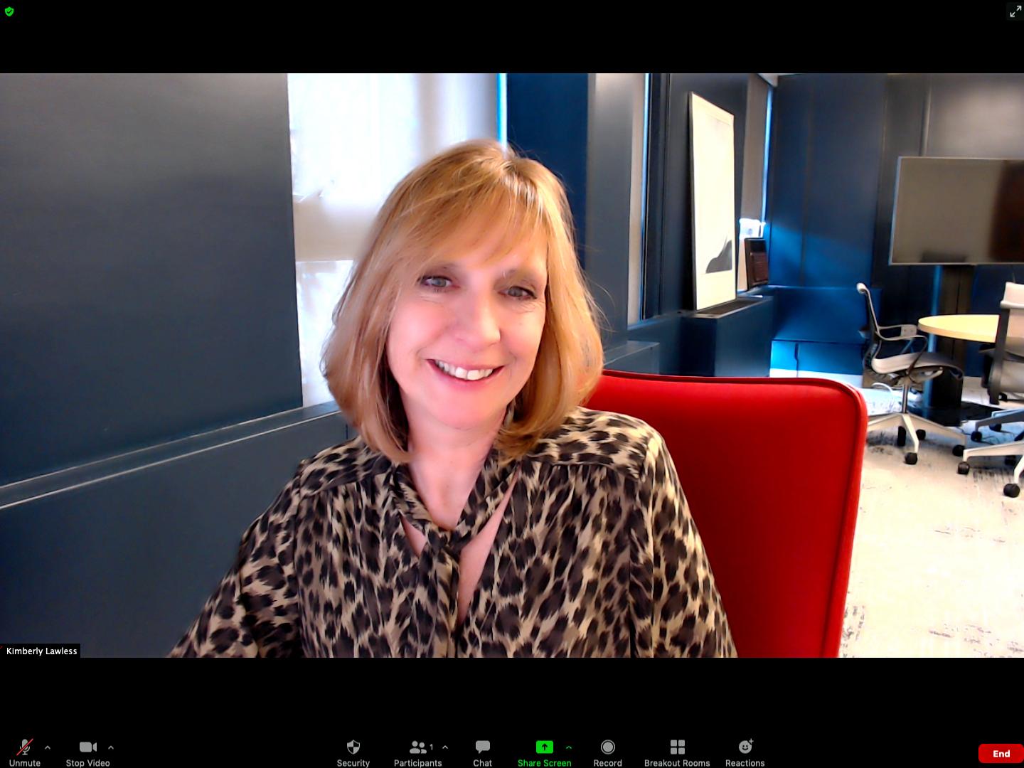 Dean Kimberly A. Lawless on Zoom